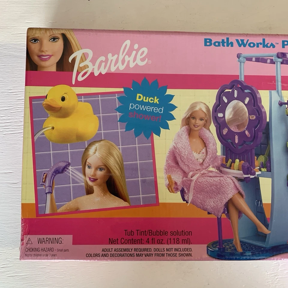 DE COLECCIÓN NUEVO 2002 BARBIE MATTEL EDICIÓN ESPECIAL BAÑO FUNCIONA JUEGO CON ACCESORIOS Foto 4 de 4