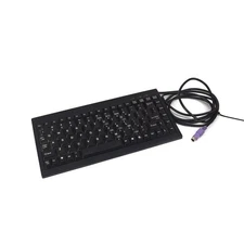 Adesso ACK-595 Mini 88-Key Black Keyboard PS/2 Corded w/Numeric Keypad 11"x 5.5"