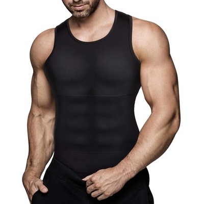 Herren Kompressionsshirt Tank Top Bauchweg Elastisch Body Shaper