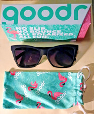 Goodr POP G New Wave Renegade Running Sunglasses Black Cat Eye - NEW