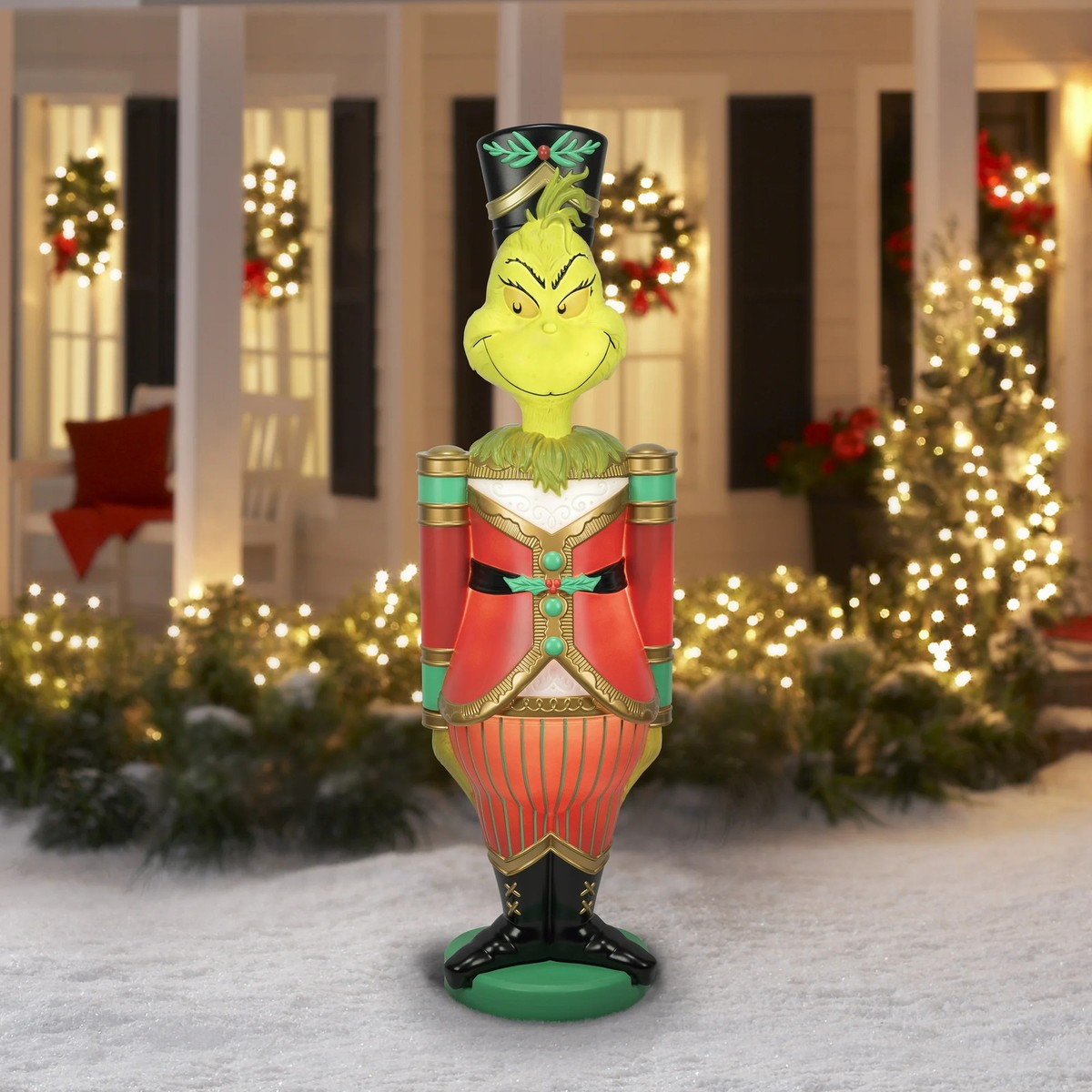 Dr. Seuss' The Grinch 885863 Giant Christmas Nutcracker LED Blow