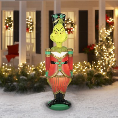 Dr. Seuss' The Grinch 885863 Giant Christmas Nutcracker LED Blow