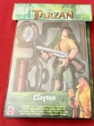 VINTAGE DISNEY'S TARZAN FIRE POWER CLAYTON FIGURE NEW IN SEALED BOX 1999 !!