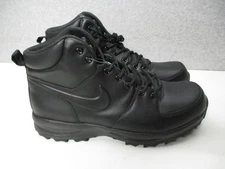 Nike Manoa Boots Mens Sz 13 Triple Black Hiking Trail Outdoor All Black Work