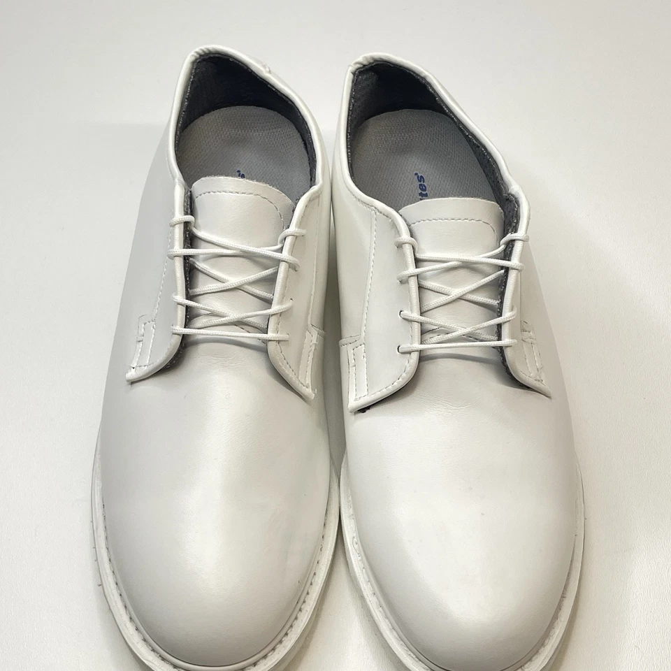 Bates Lites 女式鞋 10 M 码白色皮革制服牛津 07131 军用 — 第 4/4 张图片