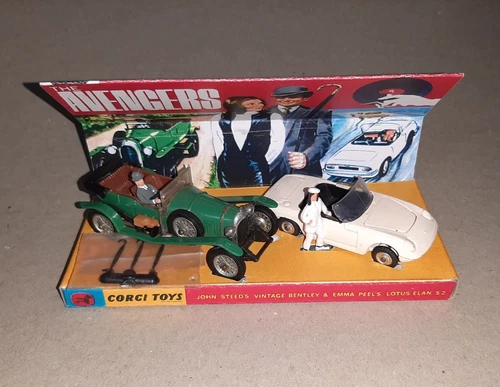 Corgi GS40 Avengers Gft Set Bentley Lotus Original Model Reproduction Boxed