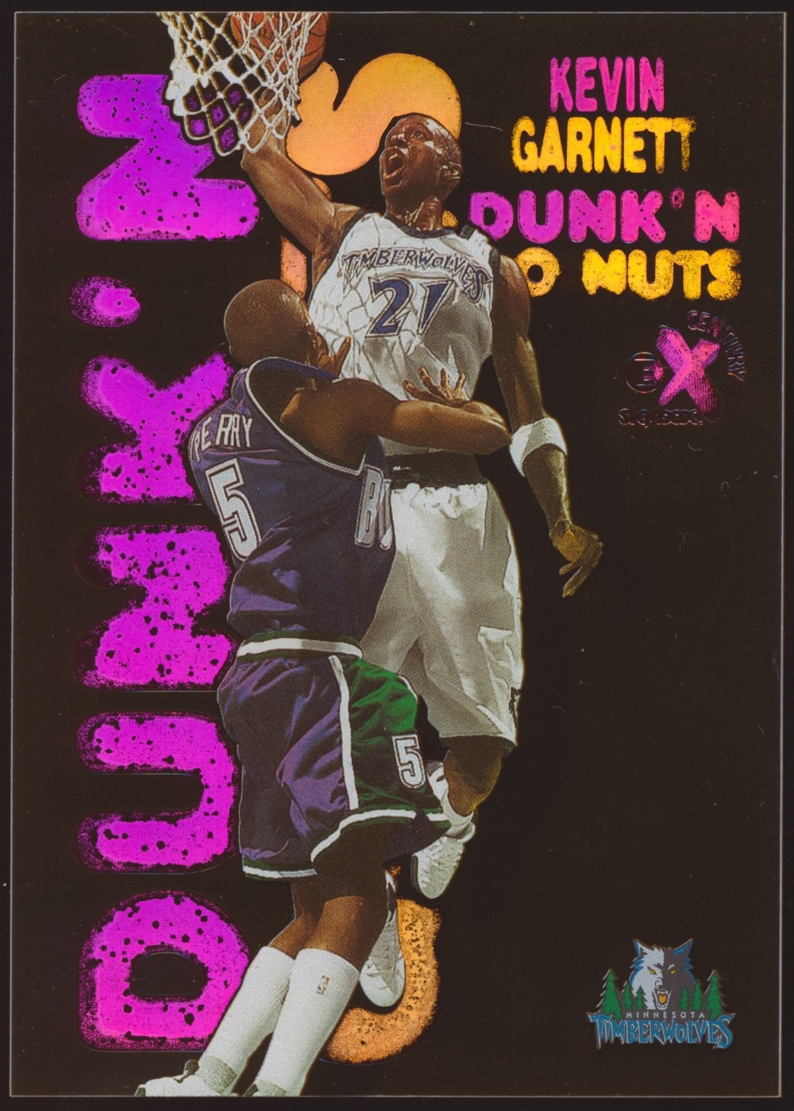 1998-99 SKYBOX CENTURY EX KEVIN GARNETT DUNK'N GO NUTS