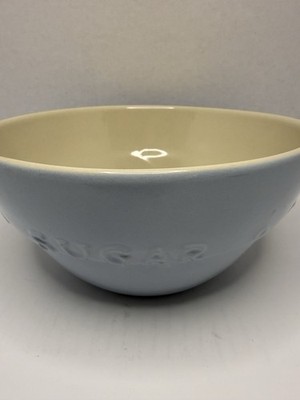 Gresval Ceramic Mixing Bowl Vintage Light Blue Portugal  Eggs Flour Sugar Butter