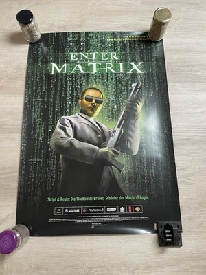 Enter the Matrix Poster 2003 ca. 83,5 × 59,2 cm (A1) Original Promo   beschädigt