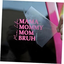 Pink Mama Mommy Bruh Car Decal, Mother's Day, Funny Sticker, Motivation