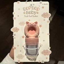Bop Bop Baby Pink Piggy Fresh Food Feeder; 6 months BPA Free