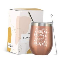 Teacher Appreciation Gifts For Women Thank you Teacher Gifts Heart Minds 12 oz