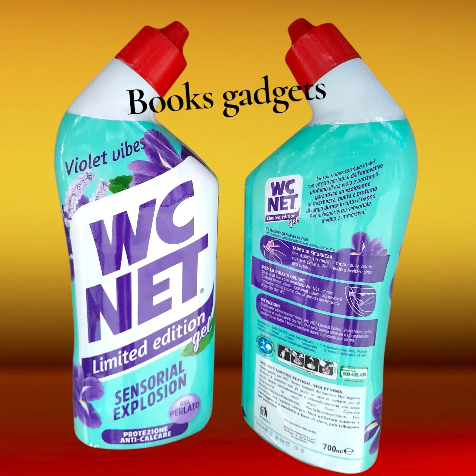 12 Flaconi Wc Net Gel SENSORIAL EXPLOSION Violet Vibes Anti-Calcare 700ml - 1