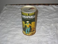 Sioux City Sarsaparilla Pull Tab Steel can
