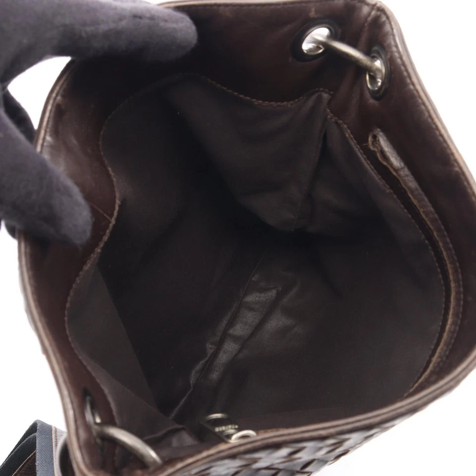 Sac bandoulière BOTTEGA VENETA Intrecciato cuir marron occasion homme - Photo 3/4