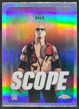 2026 Topps Chrome WWE The Rock Scope Refractor #SCO-36 HD2