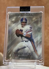 John Elway True 1/1 Marble Matte Metal by Wild Card Denver Broncos