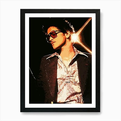 Bruno Mars 1 Art Print Framed Wall Art Poster Canvas Print Picture