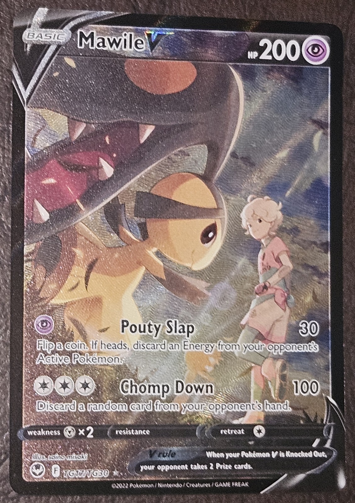 Mawile V Ultra Rare SWSH12: Silver Tempest Trainer Gallery TG17/TG30 NM