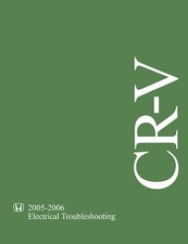 Honda Cr-V - Electrical Troubleshooting 2005 - 2006 Shop Manual - Paper Book