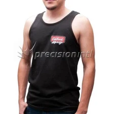 EDELBROCK 98117 SINGLET RACING LOGO BLACK, MENS MEDIUM EACH