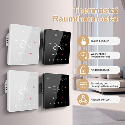 WiFi Thermostat Digital LCD WLAN Touch Display Raumthermostat Fußbodenheizung