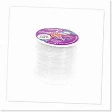 100M Durable Clear Stretch Cord - 1MM Thickness - Elastic Bracelet String for Je