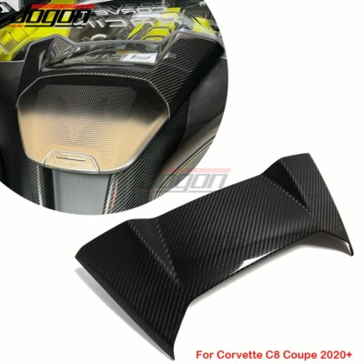 For Corvette C8 Stingray Coupe Z06 Z51 20-24 Carbon Rear Speaker Top Panel Cover