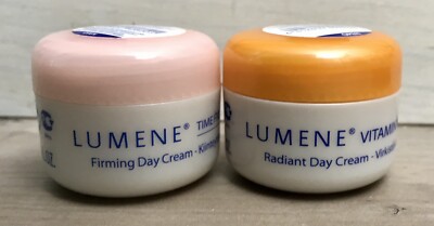 Lot of 2 Lumene Firming & Radiant Day Cream Vitamin C+ Time Freeze Age Defying