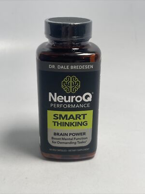 NeuroQ Perfomance Smart Thinking Brain Power 60 Veg Capsules Life Seasons 02/25+