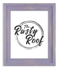 Distressed Cimarron French Lilac Picture Frame - Solid Wood