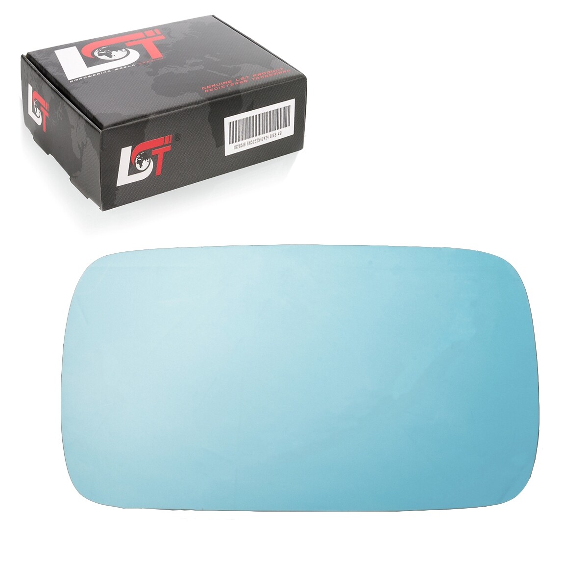 Left Convex Blue Tinted Adhesive Mirror Glass For BMW 5 Series E39 -1997
