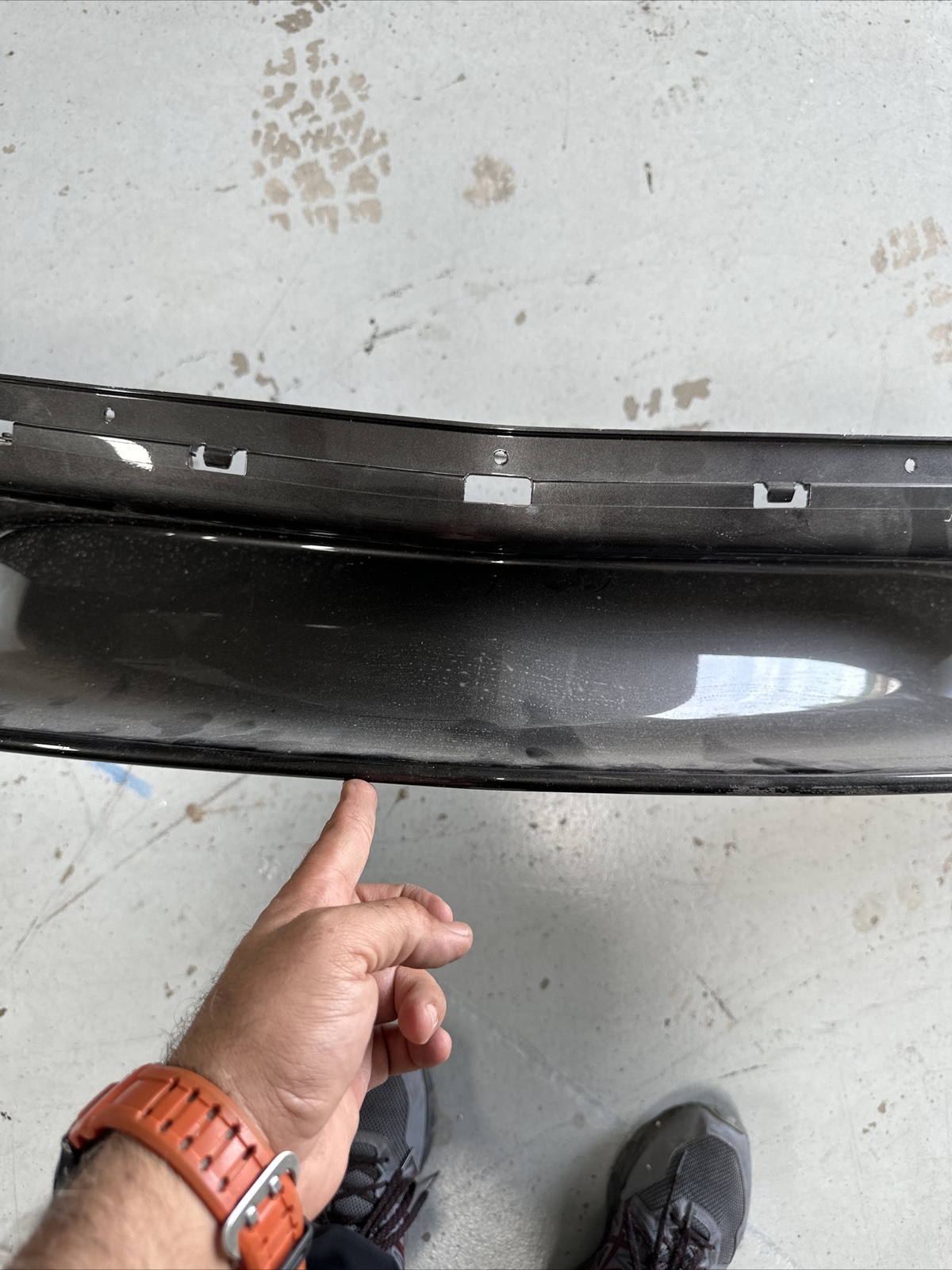 McLAREN 570 FRONT BUMPER LOWER LIP SPLITTER SPOILER 13A3784CP 13A3754CP OEM
