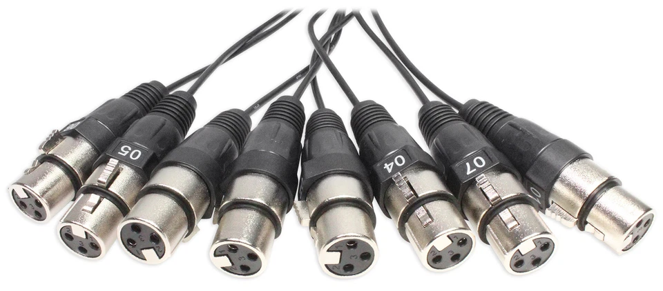 Rockville SX810 8 Channel 10 Foot XLR Snake (Female to Male) Connectors - Image 4 of 4