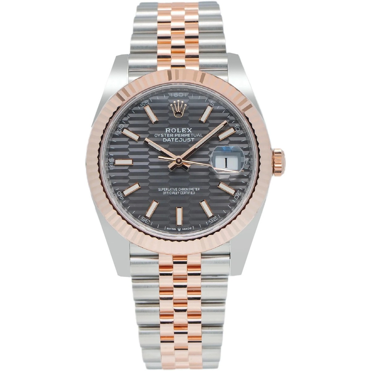 Rolex Datejust 41mm Slate Motiff Dial Two-Tone Jubilee Bracelet