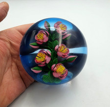 KEN ROSENFELD FLORAL PAPEREIGHT 1989