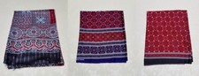 SINDHI Ajrak Traditional Pakistani silk Shawl scarve wrap men and women