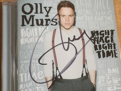 OLLY MURS SIGNED CD-RIGHT PLACE RIGHT TIME  -PROOF OF AUTHENTICITY PROVIDED