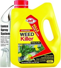 Doff Glyphosate Weedkiller - Ready To Use - Kills Weeds & Roots - 3L 5.83 per litre