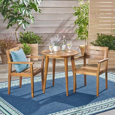 Kuhn Outdoor Piece Acacia Wood Bistro Set