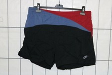 Nike Swimming Shorts Short Pants 90s Size L Black Red Blue Nylon SL5