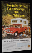 1967 JEEP GLADIATOR 4X4 ORIGINAL VINTAGE ADVERTISEMENT PRINT AD 67 RED