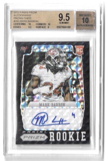 Mark Barron Panini Prizm #280 Autograph