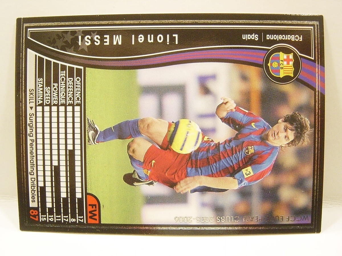 Panini WCCF 2005-06 Lionel Messi No.30 FC Barcelona Spain