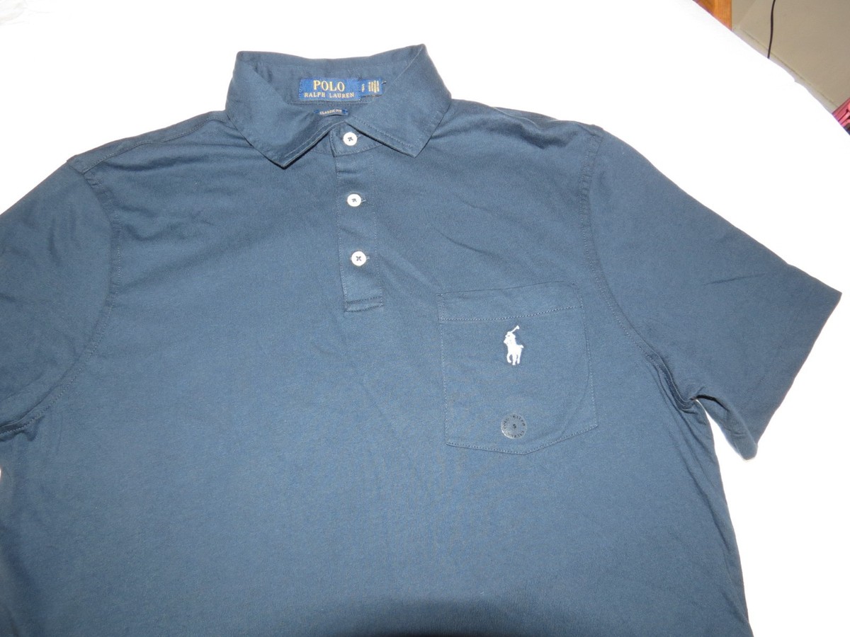 Mens Polo Ralph Lauren short sleeve cotton Polo shirt S Classic