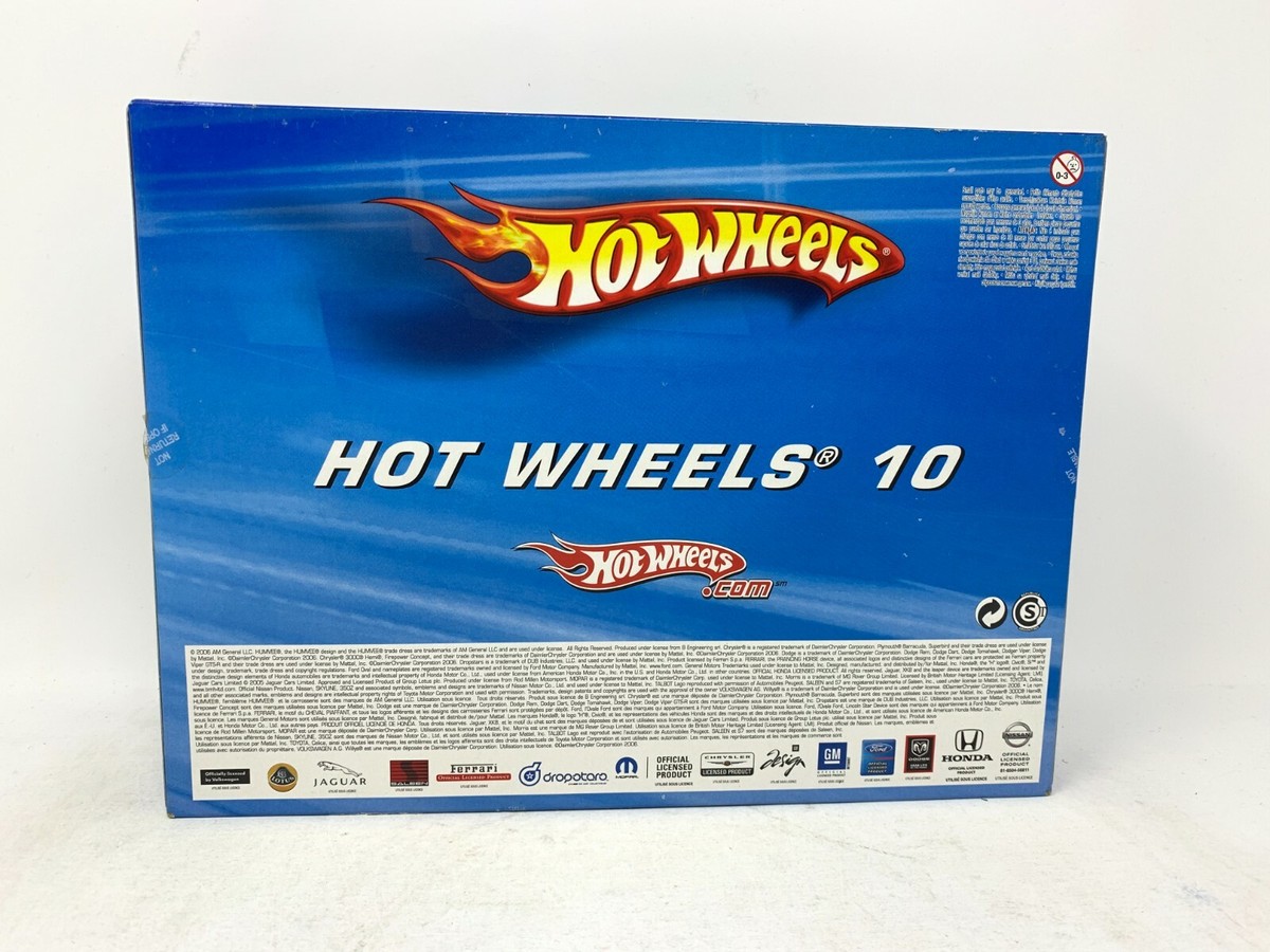 Hot Wheels- Set Macchinine da 10 Veicoli in Scala 1:64, con Hot Wheels- Set Macchinine da 10 Veicoli in Scala 1:64, con