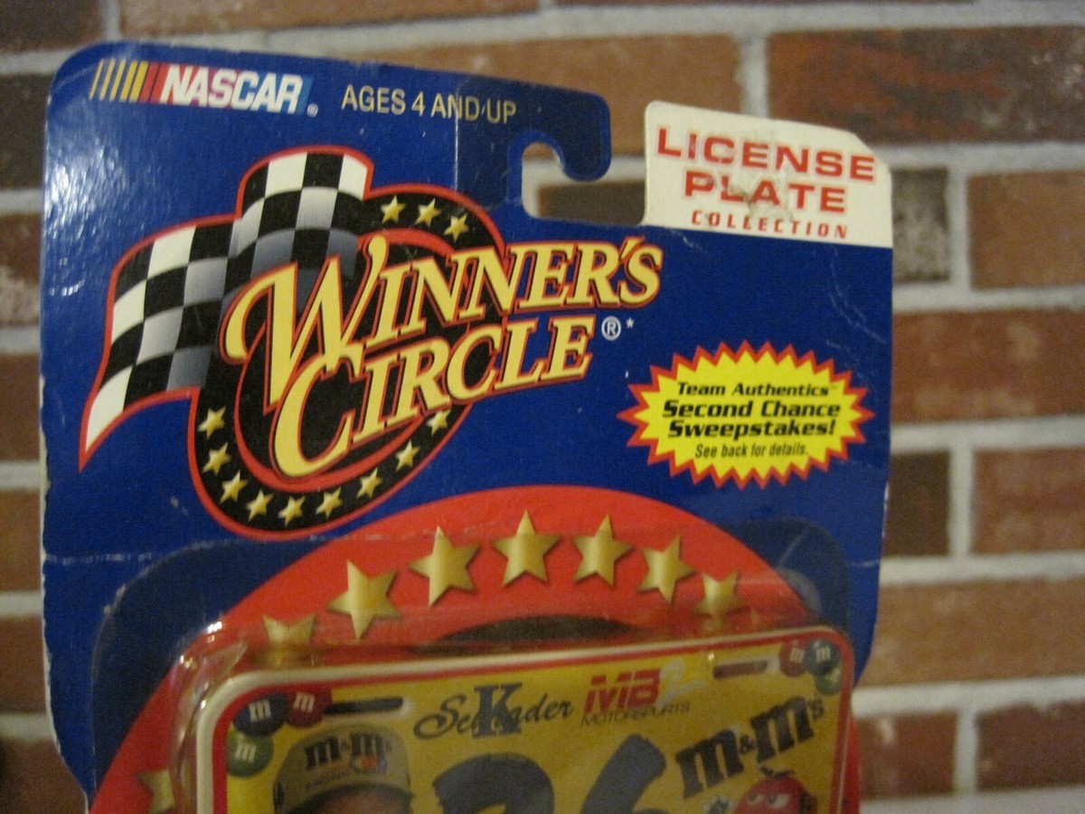 NASCAR 2001 Winners Circle Ken Schrader M&m's Plate Collection