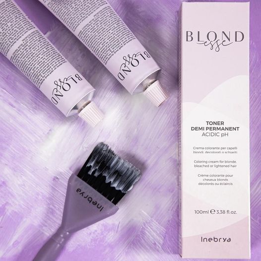 Inebrya Blond Haarfärbecreme – Powder Rose Pearl, 100 Ml, Für Gebleichtes & Blondiertes Haar