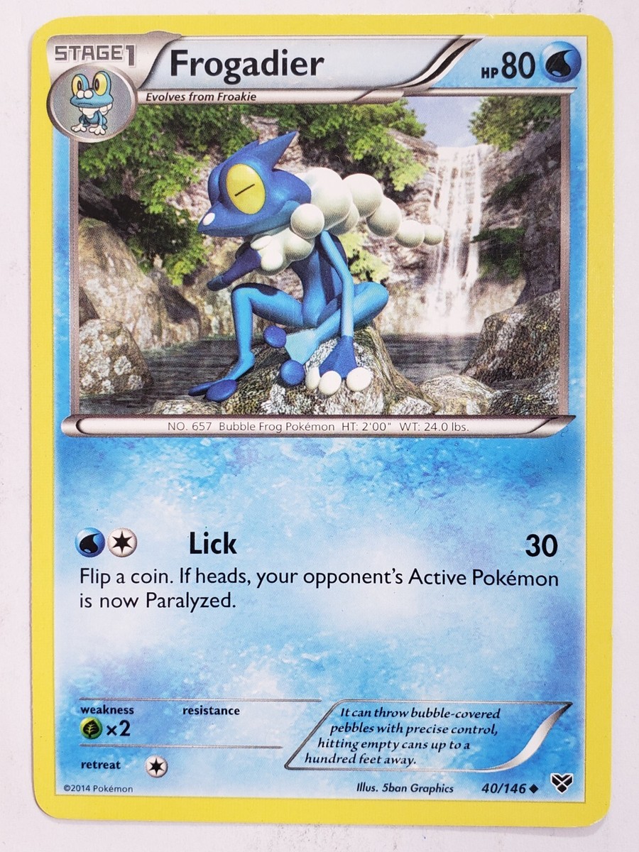 【ポケモンカード40枚セット Pokemon cards Frogadier 40/146 LP / VLP - XY Base Set Pokemon Card - $2 Combined
