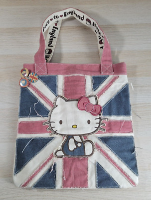 Loungefly x Hello Kitty Goes To England Tote Sanrio Union Jack Bag UK Tote RARE